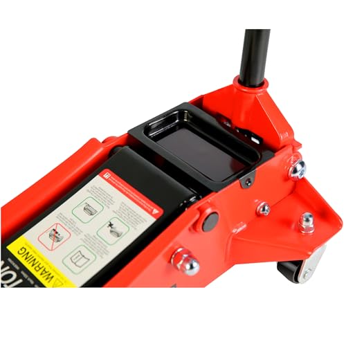 Pvillez Floor Jack, Heavy Duty Hydraulic Low Profile Steel Racing Jack, 2 Ton Capacity Blue H10635