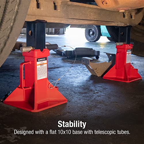 Sunex 1410 10-Ton Pin Type Jack Stands, Pair R896444