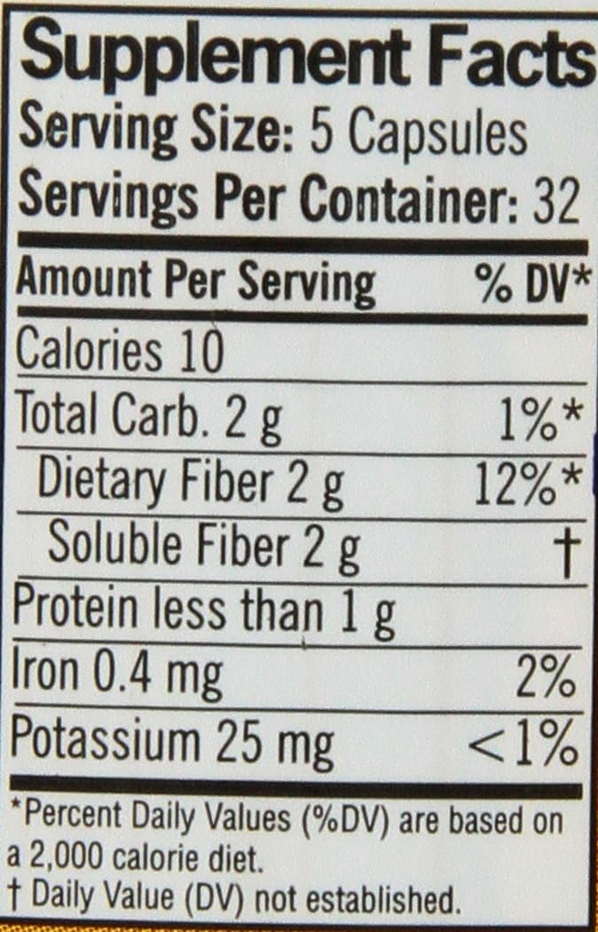 Equate Fiber Therapy Capsules, 160 Count H210517