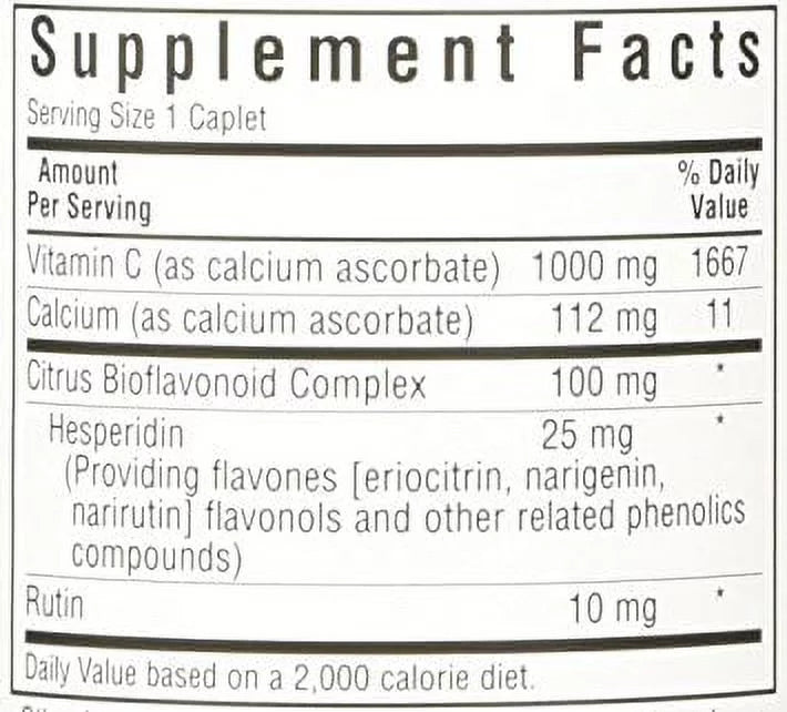 Buffered Vitamin C-1000 mg 90 Caplets by Bluebonnet V6743