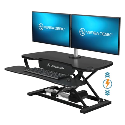 VERSADESK PowerPro™ 36 Inch Electric Standing Desk Converter, Black H627