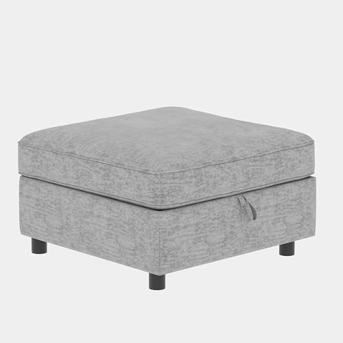 Oversized Modular Sectional Sofa with Movable Ottomans, U-Shaped Chenille J2923