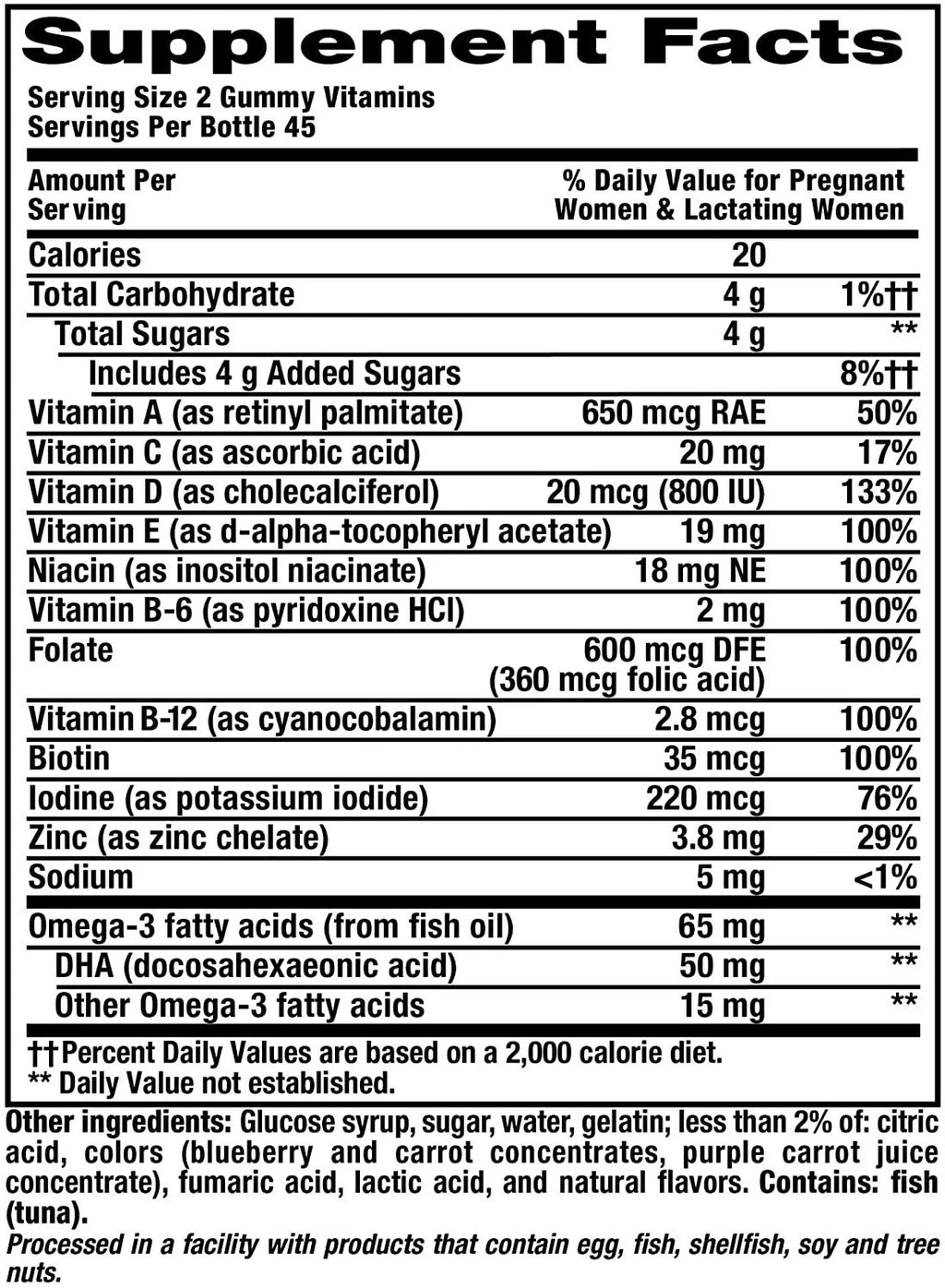 Vitafusion Prenatal Gummy Chews, 90 Count (Pack of 3) K843