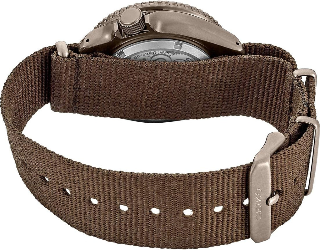 SEIKO SRPD85 5 Sports Men's Watch Brown Stainless Steel V1879
