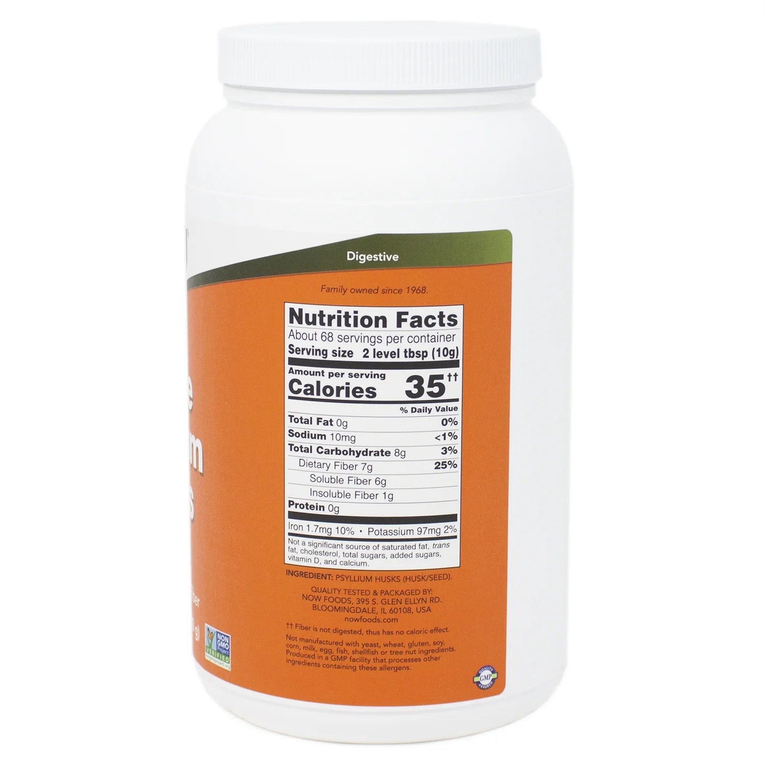 Now Foods Psyllium Husk Whole 24 Oz J4774