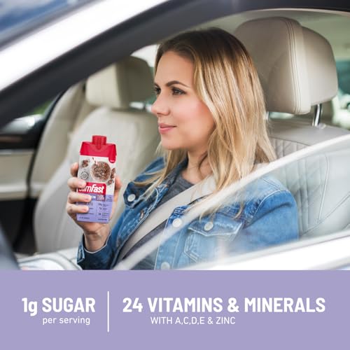 SlimFast Protein Shake, Chocolate, 20g Protein, Meal Replacement, 12 Count R712103
