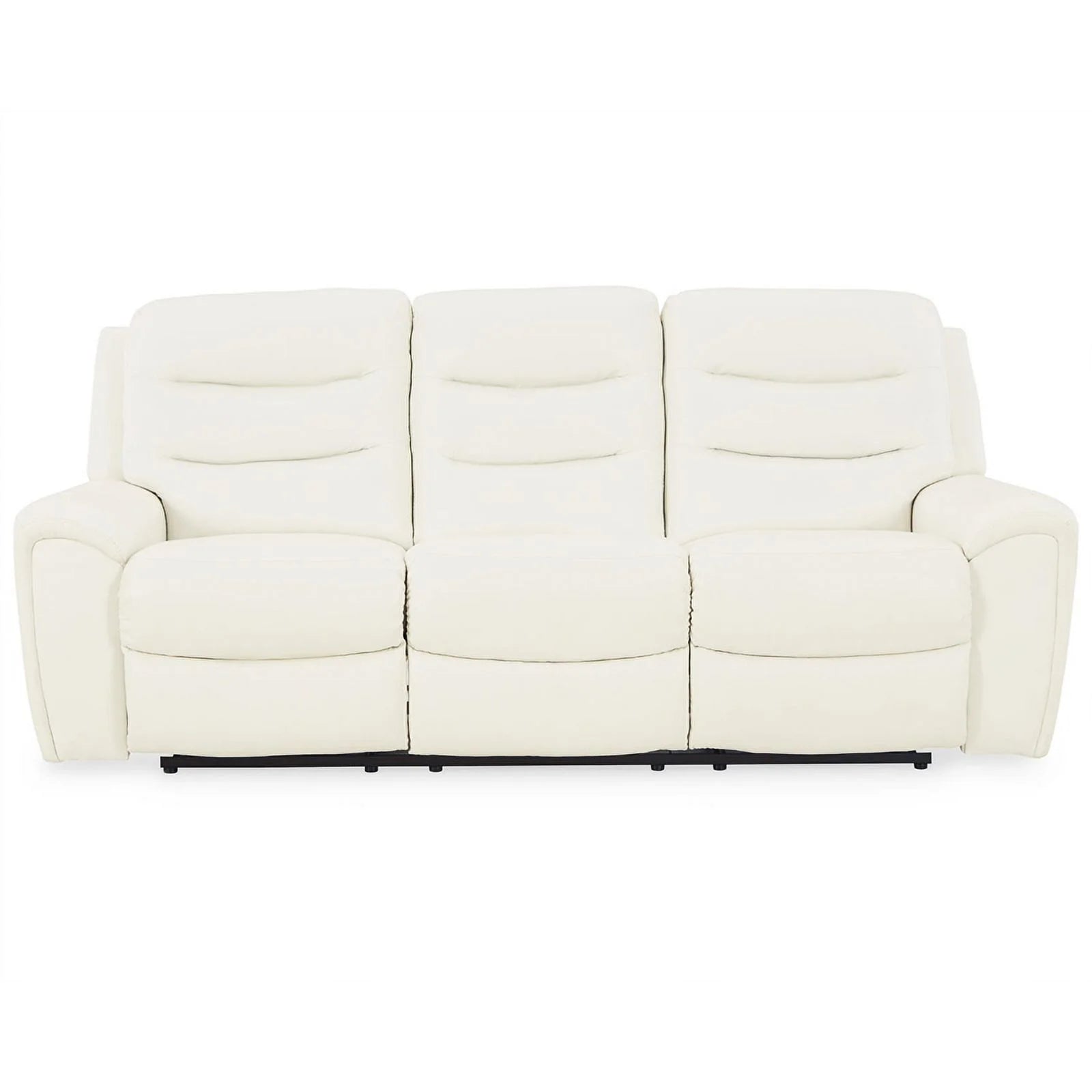Ashley Furniture Warlin Faux Leather Power Reclining Sofa White V71079