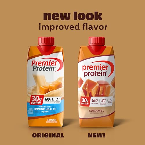 Premier Protein Cafe Latte Shake, 30g Protein, 11 fl oz, 12 Pack A19679