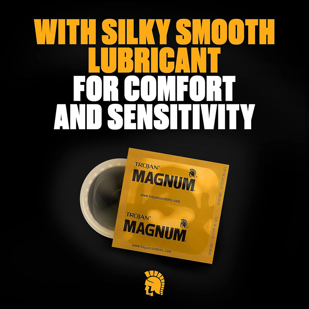 TROJAN Magnum BareSkin Premium Large Condoms, Lubricated, 24 Count P536