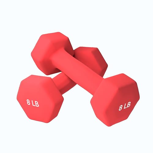 Neoprene Coated Dumbbell Hand Weight Pairs for Home Gym Exercise A28561
