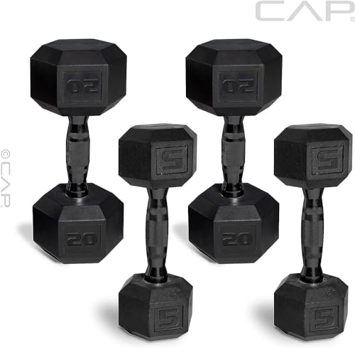 CAP 50 lbs Coated Dumbbell Set M40751