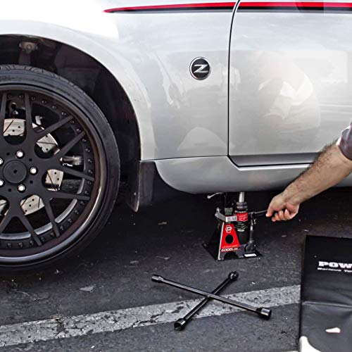 Powerbuilt 3 Ton Bottle Jack and Jack Stands in One, 6000 lb Capacity V6309