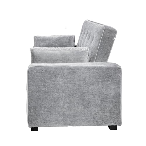 Serta Ainsley Convertible Sleeper Sofa Queen Size Navy Velvet V951