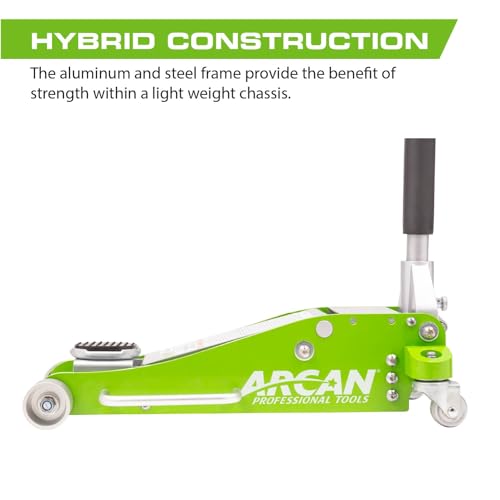ARCAN Tools 3-Ton Quick Rise Aluminum Floor Jack with Dual Pump Pistons I786