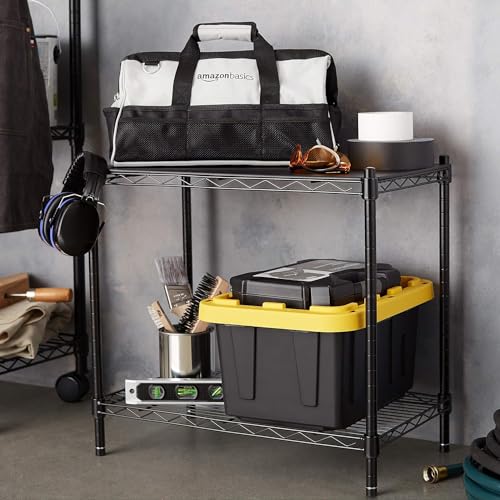 Sweetcrispy 4-Shelf Storage Shelving Unit, Adjustable Metal Wire Racks B3757