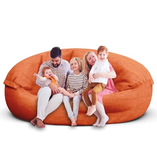 Bean Bag Chair for Adults 3FT, Soft Removable Cover, Light Gray M535251