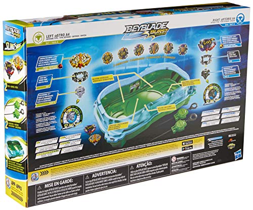 BEYBLADE Burst Turbo Slingshock Cross Collision Battle Set with Beystadium, Tops & Launchers D130102