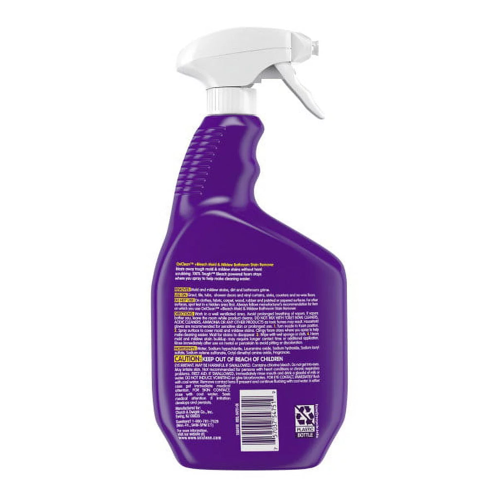 OxiClean Plus Bleach No Drip Foam Mold & Mildew Bathroom Stain Remover 30 oz. Pack of 4 M867