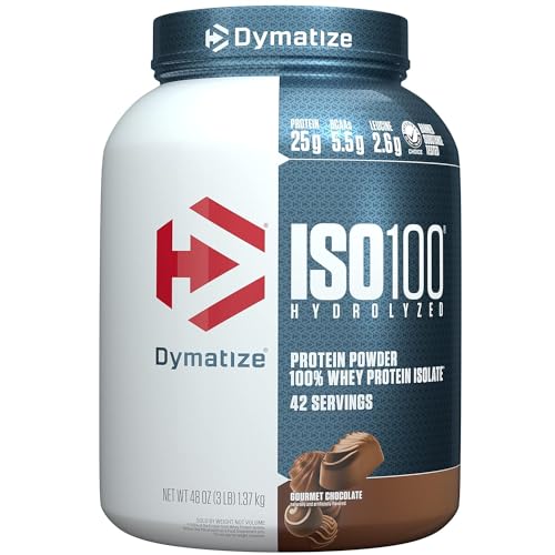Dymatize ISO100 Whey Protein Powder, Cookies & Cream, 20 Servings E355002