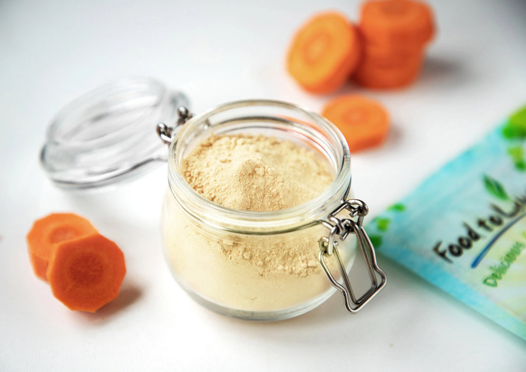 Organic Carrot Powder, 1.5 lbs, Non-GMO, Kosher, Vegan by Food to Live Q29189
