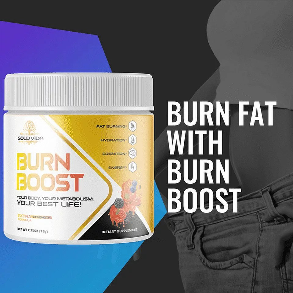 Gold Vida Burn Boost Powder Dietary Supplement for Weight Loss W946858