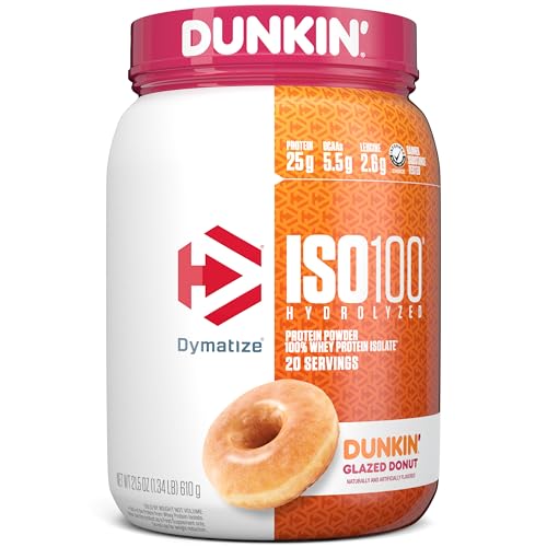 Dymatize ISO100 Whey Protein Powder, Cookies & Cream, 20 Servings E355002