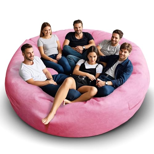 Bean Bag Chair for Adults 3FT, Soft Removable Cover, Light Gray M535251