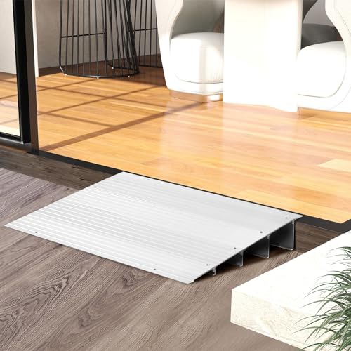 IRONMAX Door Threshold Ramp, 3" Rise Aluminum Entry Ramp for Wheelchairs H148247