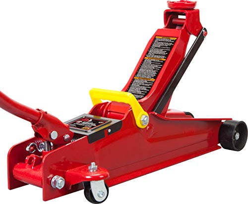BIG RED Torin Hydraulic Trolley Floor Jack with Storage Case, 1.5 Ton Capacity, Black J906585