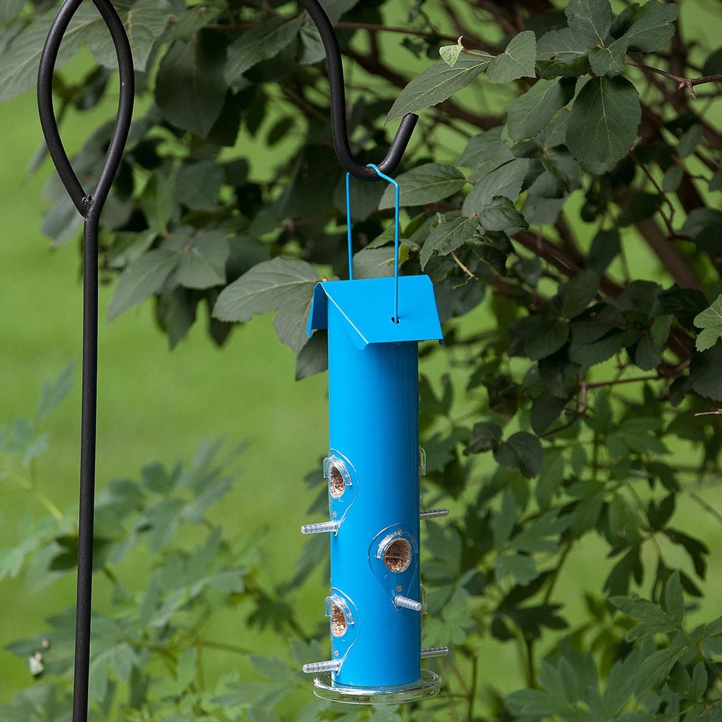 Perky-Pet 391 Metal Tube Wild Bird Feeder, Blue W4187