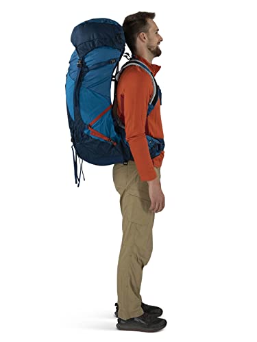 Osprey Atmos AG LT 65L Men's Backpacking Backpack, Black, L/XL Y592