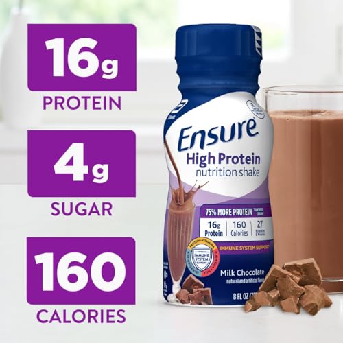 Ensure High Protein Strawberry Nutrition Shake, 16g Protein, 8 fl oz, 24 Pack V566