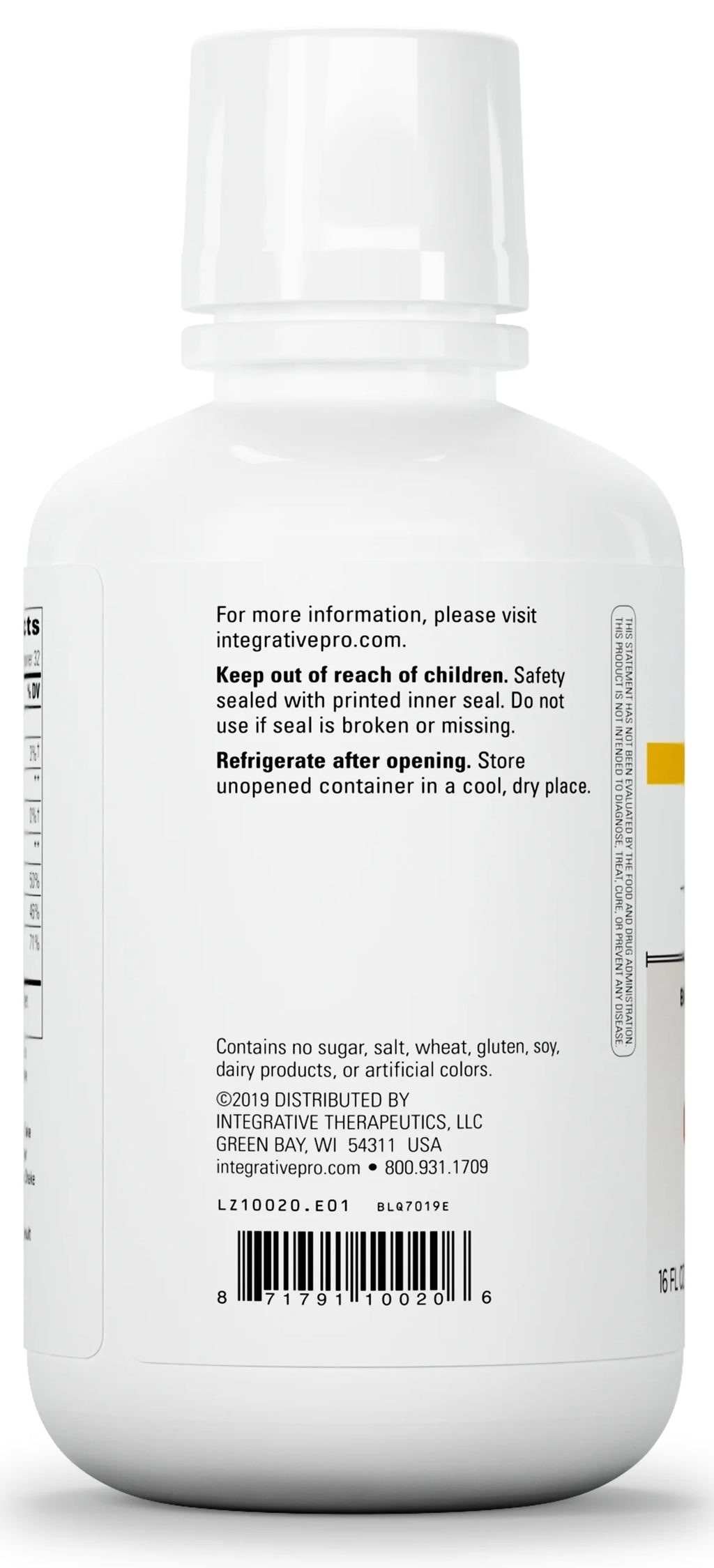 Integrative Therapeutics Liquid Calcium Magnesium with Vitamin D, Orange Vanilla, 16 fl oz T32749
