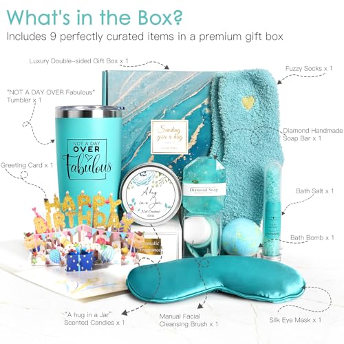 Relaxing Spa Gift Basket Set for Women Birthday K61060