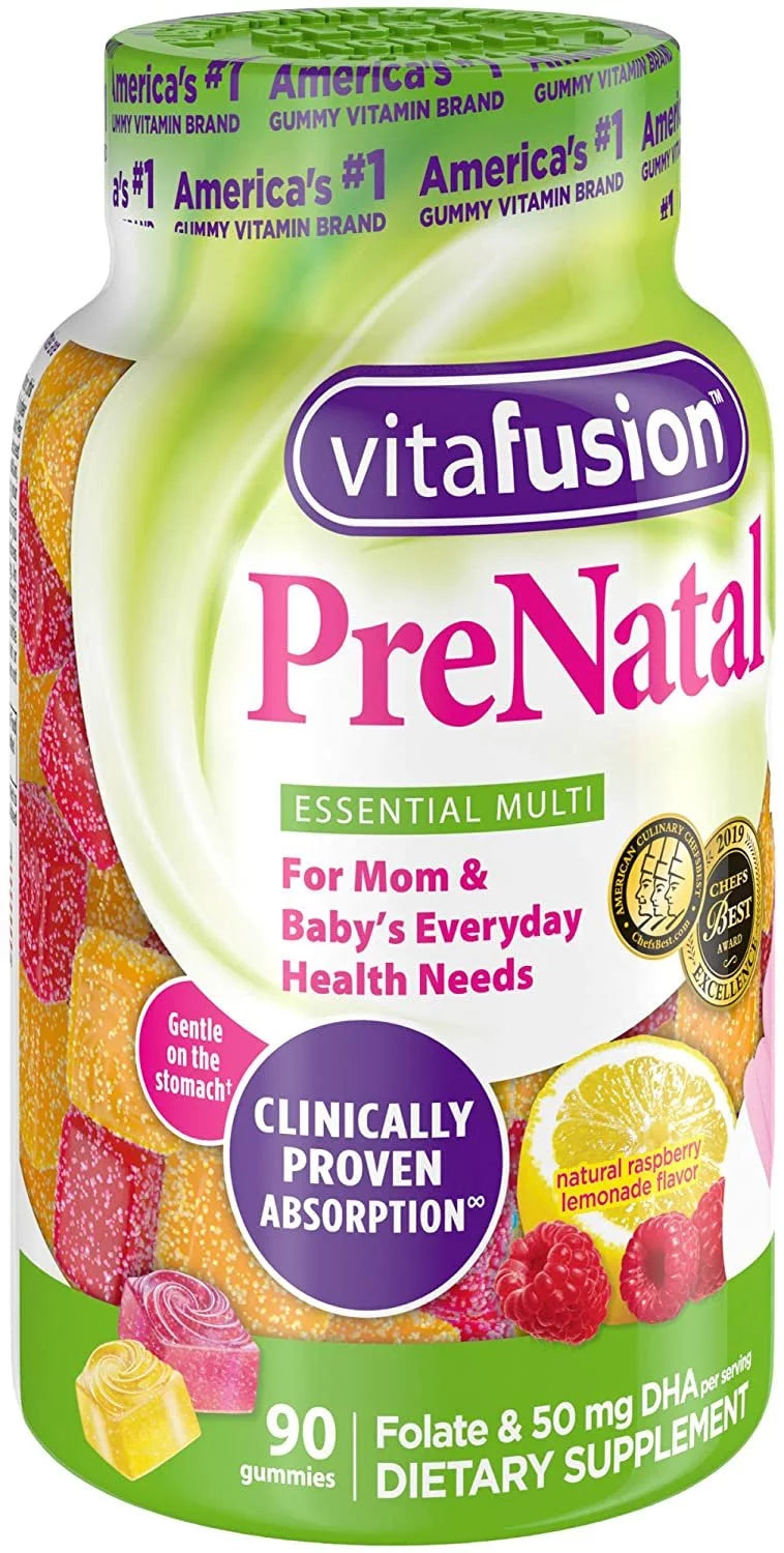 Vitafusion Prenatal Gummy Chews, 90 Count (Pack of 3) K843