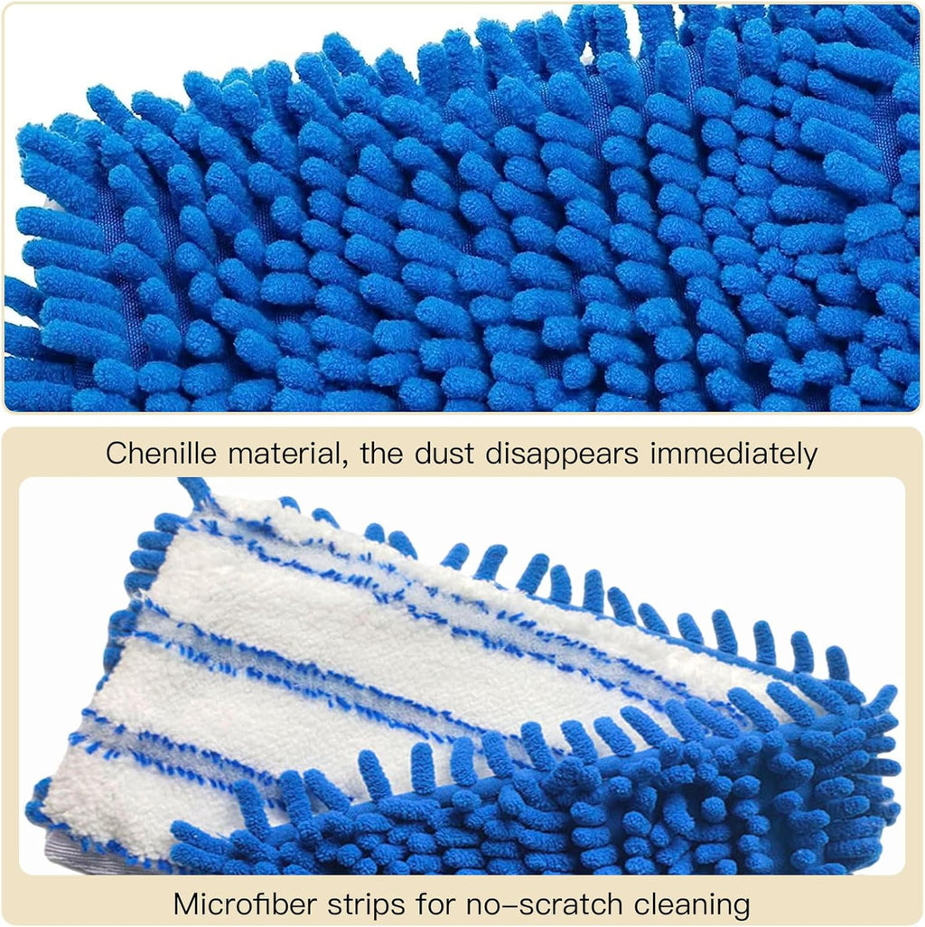 2 Pack Microfiber Mop Refills Compatible with O-Cedar Dual-Action Flip Mop D4314
