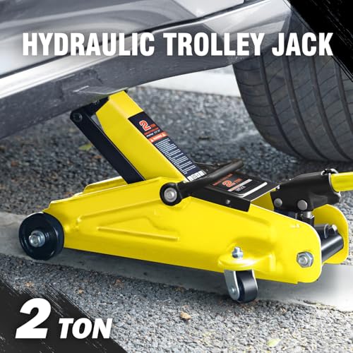 DNA MOTORING Floor Jack 3 Ton Low Profile Heavy Duty Hydraulic Car Jack, Black T11604