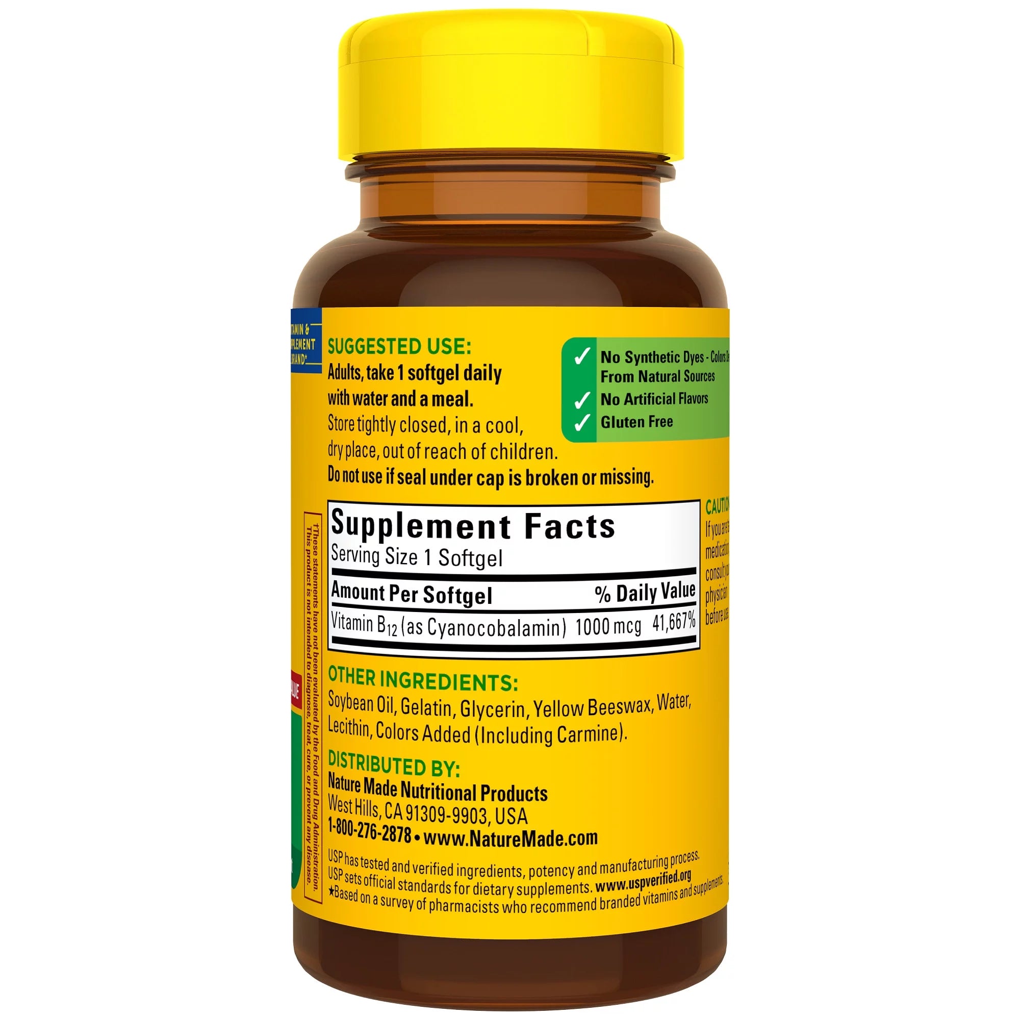 Nature Made Vitamin B12 1000 mcg Softgels, 310 Count D84526