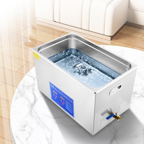 VEVOR 15L Ultrasonic Cleaner 40kHz with Digital Timer and Heater N422