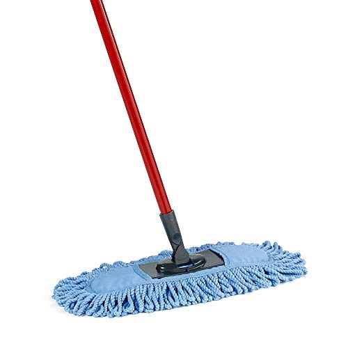 O-Cedar EasyWring Microfiber Spin Mop with Bucket, Red & Gray L4407
