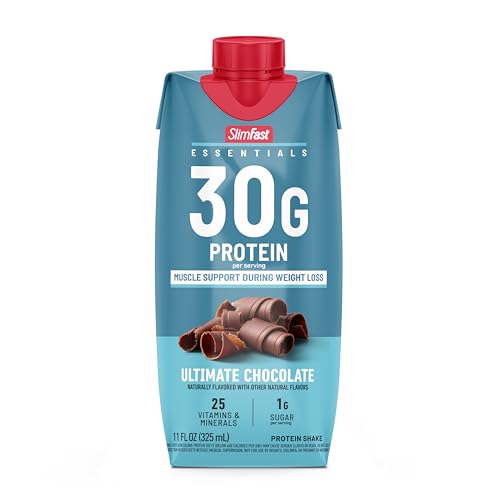 SlimFast Essentials 30g Vanilla Protein Shake, 12 Count F219