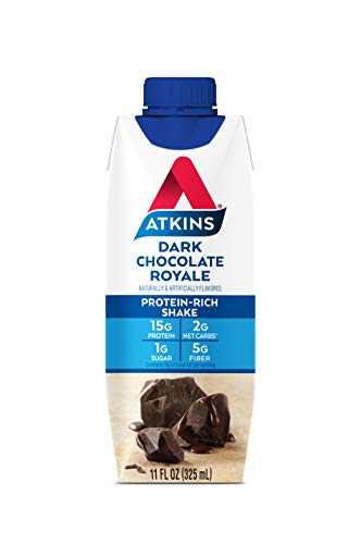 Atkins Creamy Milk Chocolate PLUS Protein Shake, 30g Protein, 12 Count Z1448