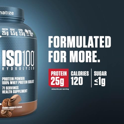 Dymatize ISO100 Whey Protein Powder, Cookies & Cream, 20 Servings E355002
