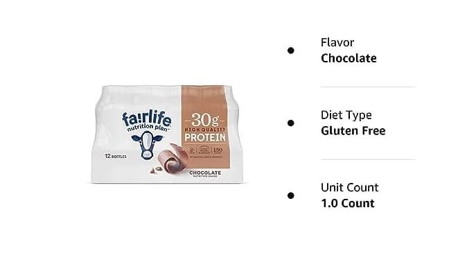 Nutrition Plan High Protein Chocolate Shake 11.5 fl oz, 12 Pack B70863
