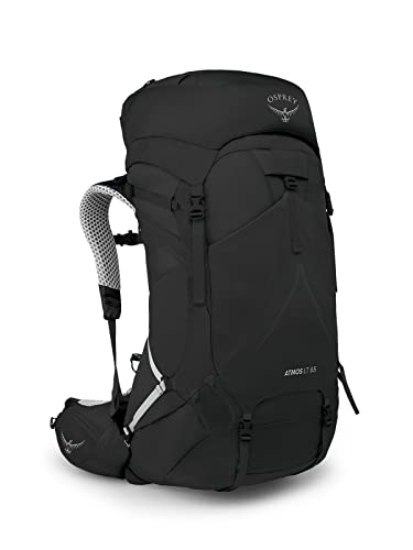 Osprey Atmos AG LT 65L Men's Backpacking Backpack, Black, L/XL