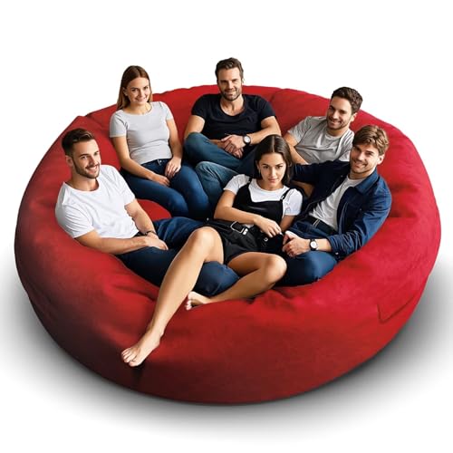 Bean Bag Chair for Adults 3FT, Soft Removable Cover, Light Gray M535251
