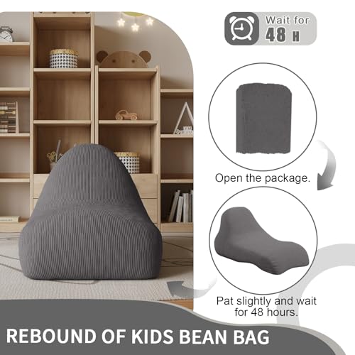 COMAX Unicorn Bean Bag Chair for Kids with Filler, Pink H562644