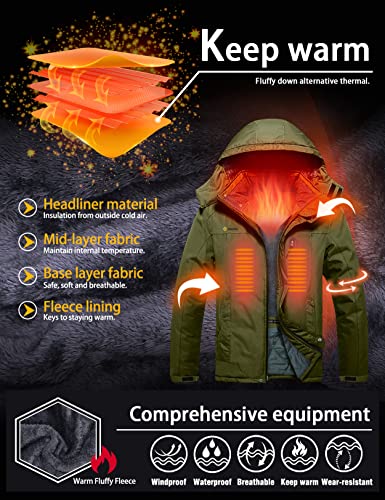 GEMYSE Men's Mountain Waterproof Ski Snow Jacket V61603