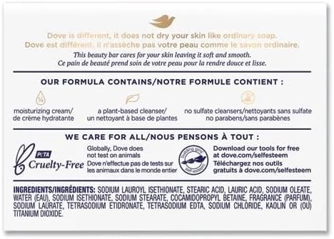 Dove White Beauty Bar with Deep Moisture 2.6 oz (Pack of 3) J157