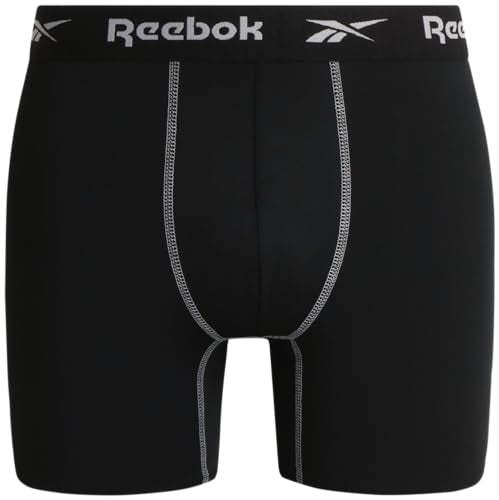Reebok Men's Boxer Briefs 8 Pack Performance Breathable Underwear E2868